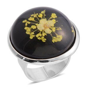 $60 NWT Large Unusual Bauble Flower Petal Ring